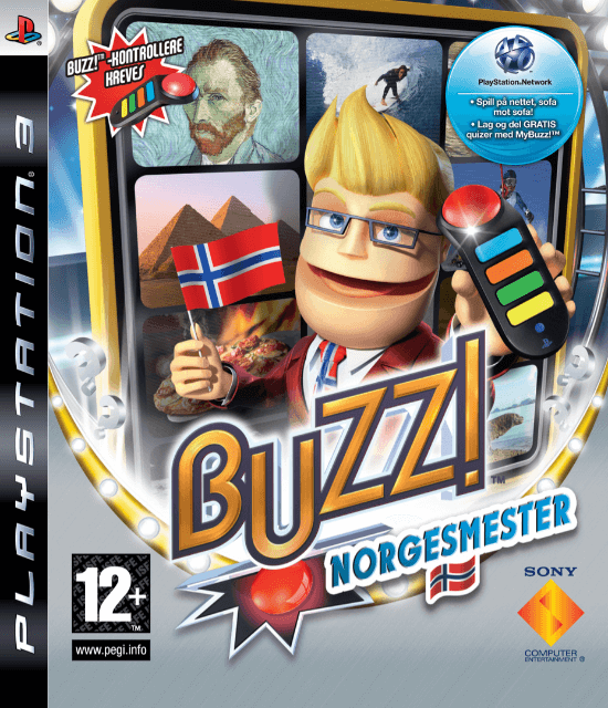 Buzz! Norgesmester box art for Playstation 3